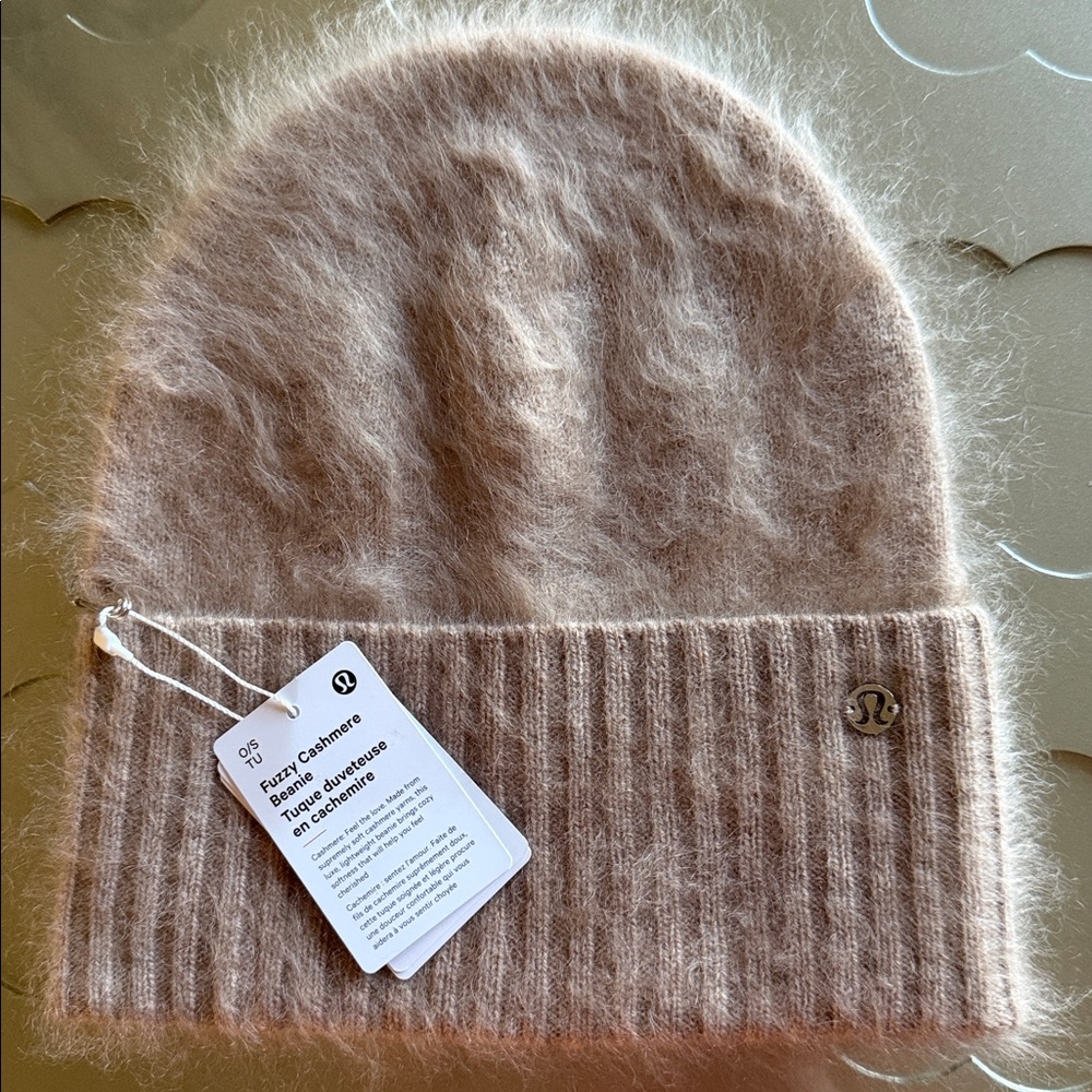 🆕 LULULEMON Fuzzy Cashmere Beanie Heathered Nutmeg NWT - Picture 15 of 15